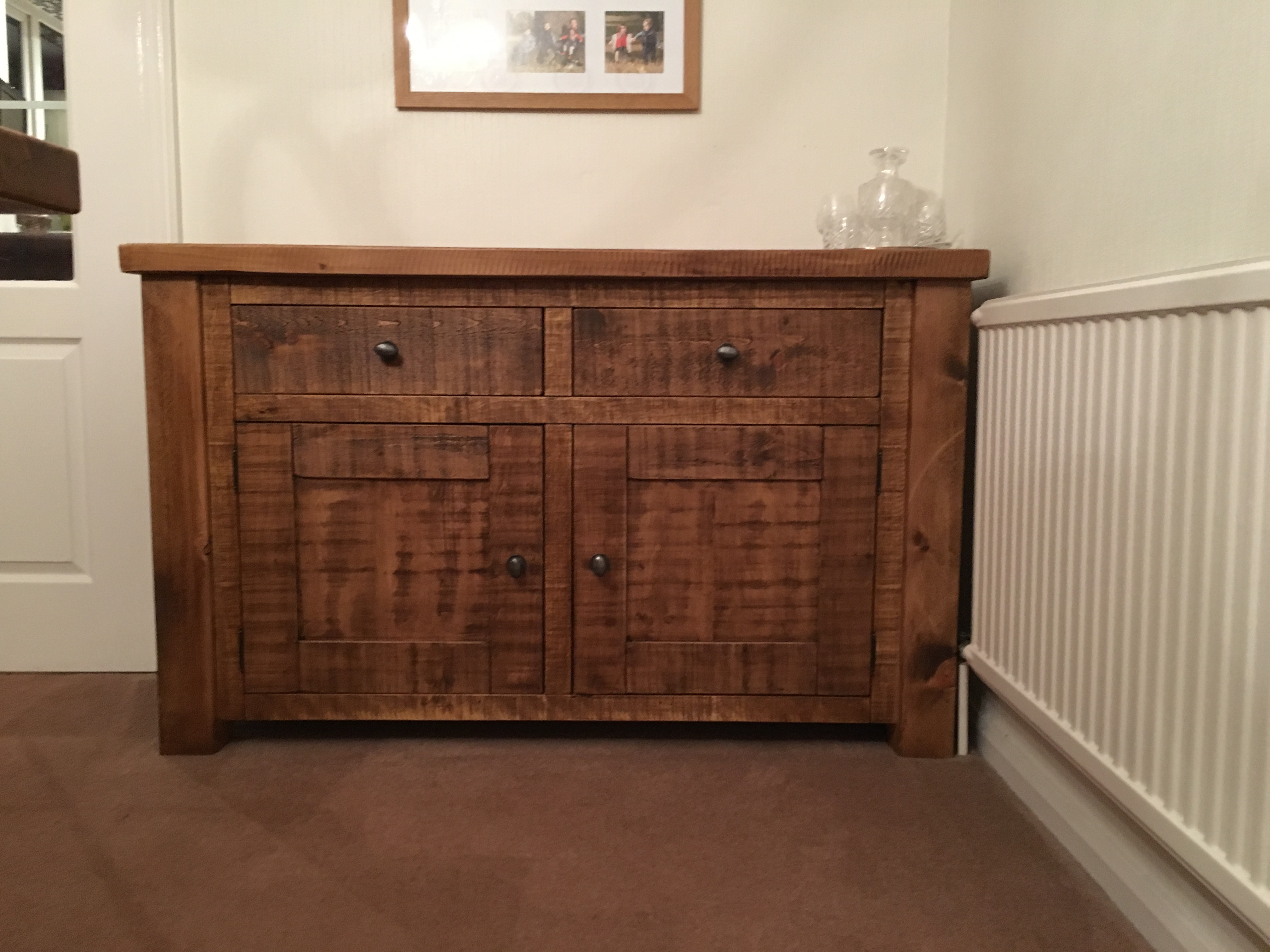 Plank Pine Sideboard Handmade entirely by Incite Interiors